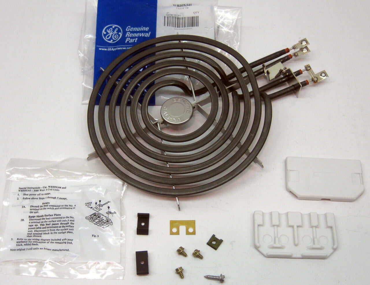 GE WB30X341 WB30X341 Genuine GE Range Large 8" Surface Unit Calrod