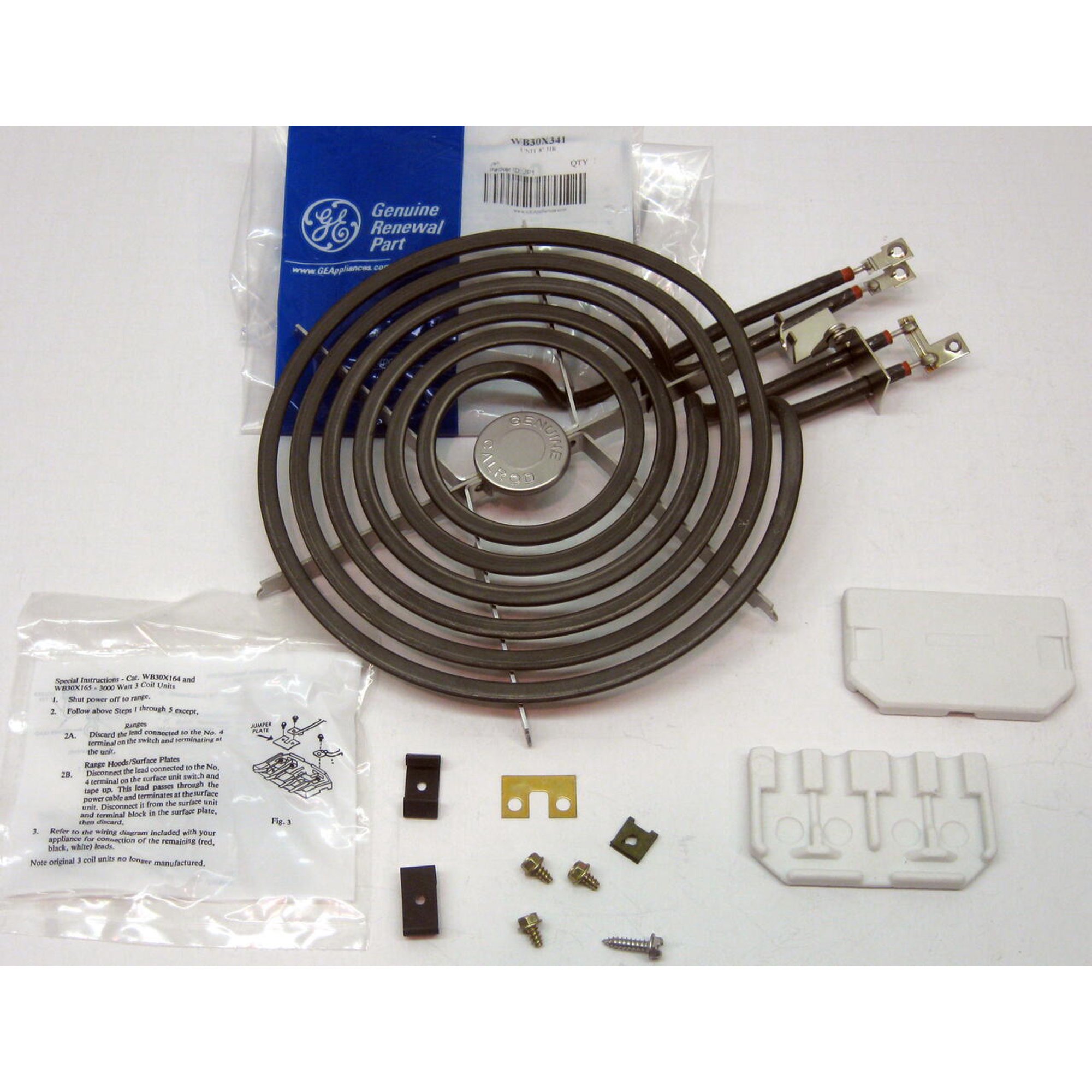 GE WB30X341 WB30X341 Genuine GE Range Large 8 Surface Unit Calrod Burner  AP2634783 PS244040 - Walmart.com