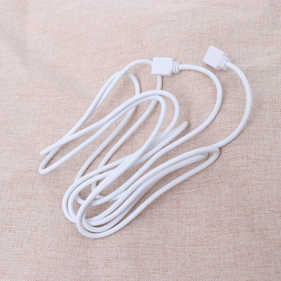 Zcyifa led strip extension cable 2M Length Double-Ended RGB Lightening Extended Cord LED Connector for SMD 5050 3528 RGB LED Light Strip with 4Pcs 4Pin Needles (White)