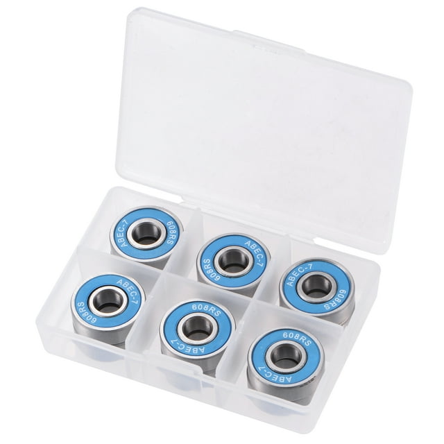 Uxcell Roulements à Billes ABEC7 pour Planche à Roulettes Patins à Roues Alignées 12 Pcs Bleu ABEC-7