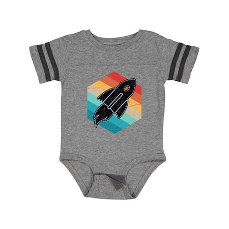 

Inktastic Rocket Ship Retro Space Gift Baby Boy or Baby Girl Bodysuit