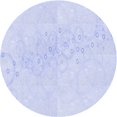 thumbnail image 1 of Ahgly Company Machine Washable Indoor Round Transitional Lavender Blue Area Rugs, 5' Round, 1 of 7