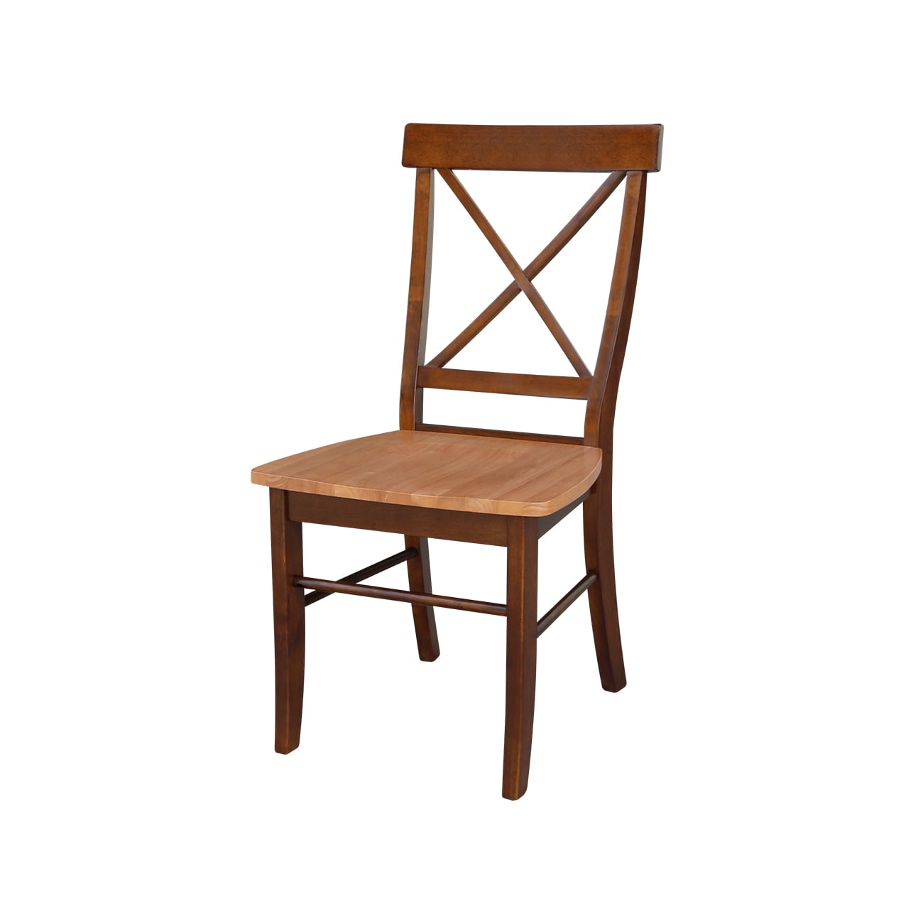 international concepts crossback chairs with solid wood seats set of 2  multiple finishes  walmart