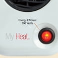 thumbnail image 4 of Space Heater Lasko MyHeat Personal Mini de 200 W y 6 pulgadas, color blanco, 4 of 9