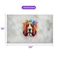 thumbnail image 5 of Watercolor Drip Basset Hound Pop Art Colorful Portrait Artwork Doormat Bassets Dog Breed Lovers Gifts Idea Indoor Outdoor Welcome Mat - 01009, 5 of 5