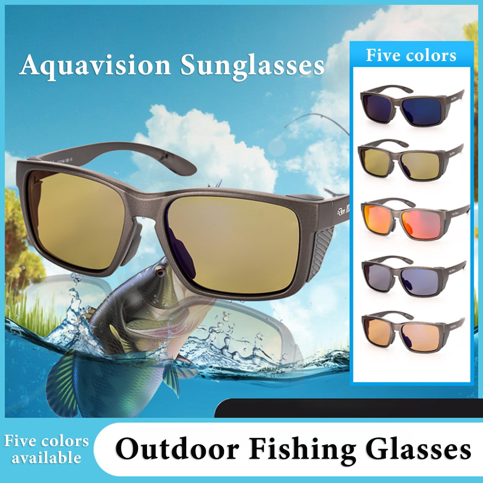 Aquavision Sunglasses, Aquavision Pro Fishing Glasses, Aqua Vision Sunglasses Polarized for Men