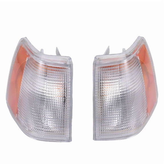 1 Pair Turn Signal Corner Light Lamp Left Right for 1990-1995 for 940 960 740 Replacement 13696091 VO2520105,2* Corner Light Cover,Transparent color