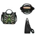 thumbnail image 2 of Osdhezcn Personalized Shoulder Bag for Women Flower Print Messengers Bag Fashion Canvas Handbag Punk Bag Gothic Crossbody Bag, 2 of 13
