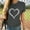 Dark Gray, variant on Patlollav Women Girls Plus Size Tops Short Sleeve Heart Print Tees T Shirt Blouse