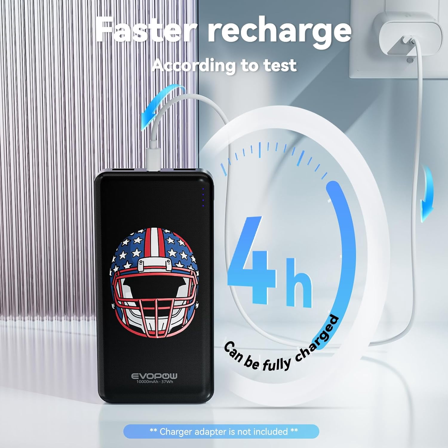 2-Pack 10000mAh Portable Charger, Ultra Slim Power Bank, 15W USB-C Fast Charging Battery Pack, Power Bank for iPhone 15/14/13/12, Galaxy S24/23/22/21, Pixel Heated Vest and etc
