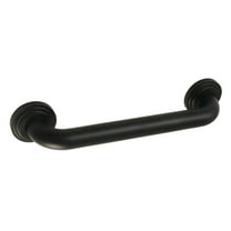 Kingston Brass DR214120 Milano 12-Inch Decorative 1-1/4-Inch OD Grab Bar, Matte Black