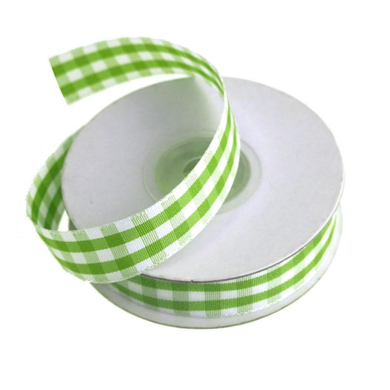 Gingham Ribbon Checkered Ribbon, 5/8-Inch, 15 Yards