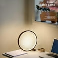 thumbnail image 2 of 9.75 Inches Circular LED Bedroom Table Lamp Dimmable  Decorative Night Light Touch Sensitive Desk Light for Study Room Bedside Living Room, 2 of 10