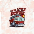 thumbnail image 4 of Inktastic Little Brother Fire Truck Boys Baby Bodysuit, 4 of 5