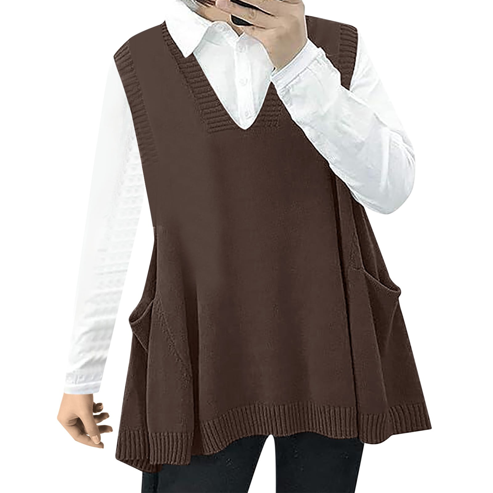 2025 Women's Loose Swing Chunky Shirts and Vests Cotton Cute