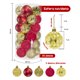 thumbnail image 2 of Esferas Navideñas De plástico 30 Piezas 5 Cm Decoración Colgante Adornos para Árbol Navidad, 2 of 6
