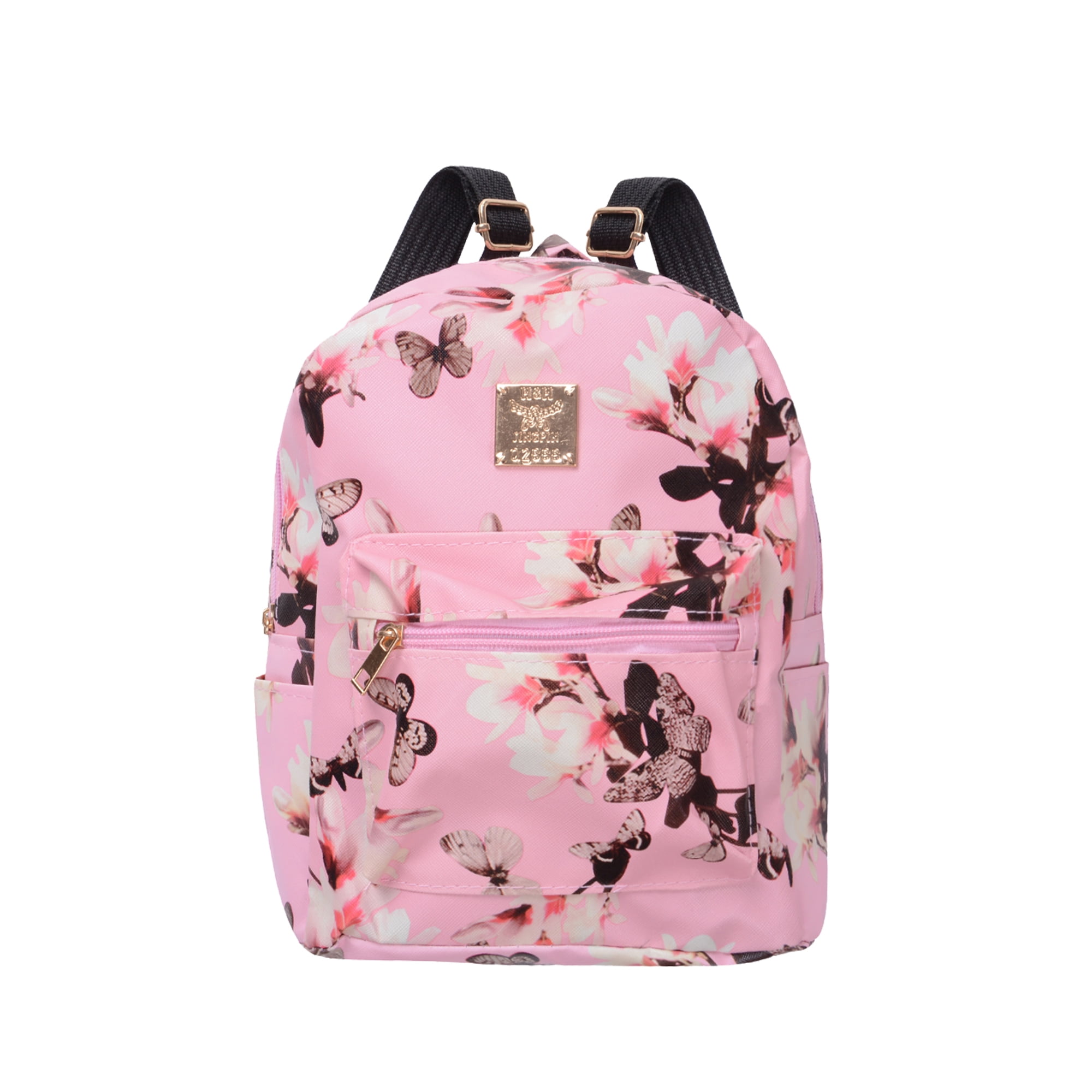 Woman Backpack Topical Eaves And Flowers Shoulder Bag Daypack for Girls School Bag