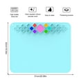 thumbnail image 2 of 20‘‘ Multifunctional Silicone Craft Mat Silicone Painting Sheet with Palette Inch Scale Large Silicone Sheet for paint  wate, 2 of 9