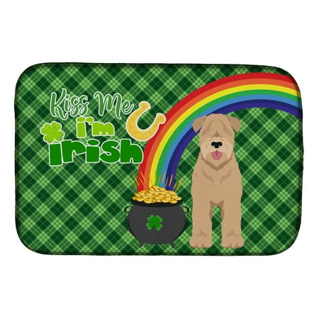 

Red Wheaten Terrier St. Patrick s Day Dish Drying Mat 14 in x 21 in