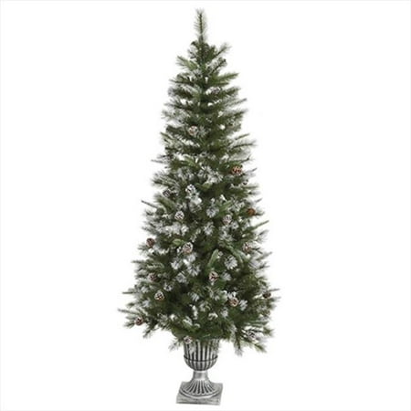 northlight 6 5 ft frosted country pine cone potted northlight 6 5 ft frosted country pine cone potted