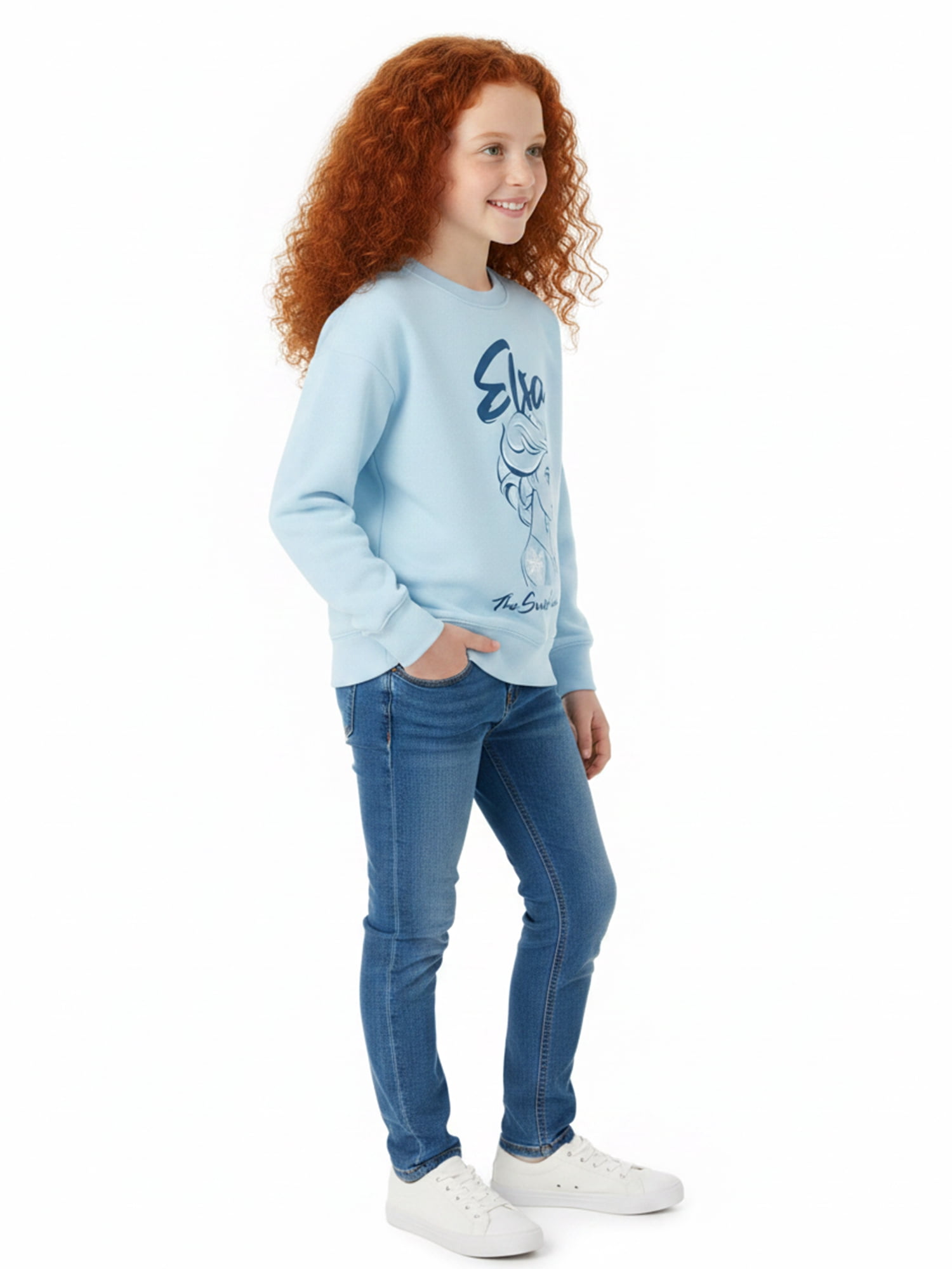 Frozen Girls The Snow Queen Graphic Sweatshirt, Sizes 4-16