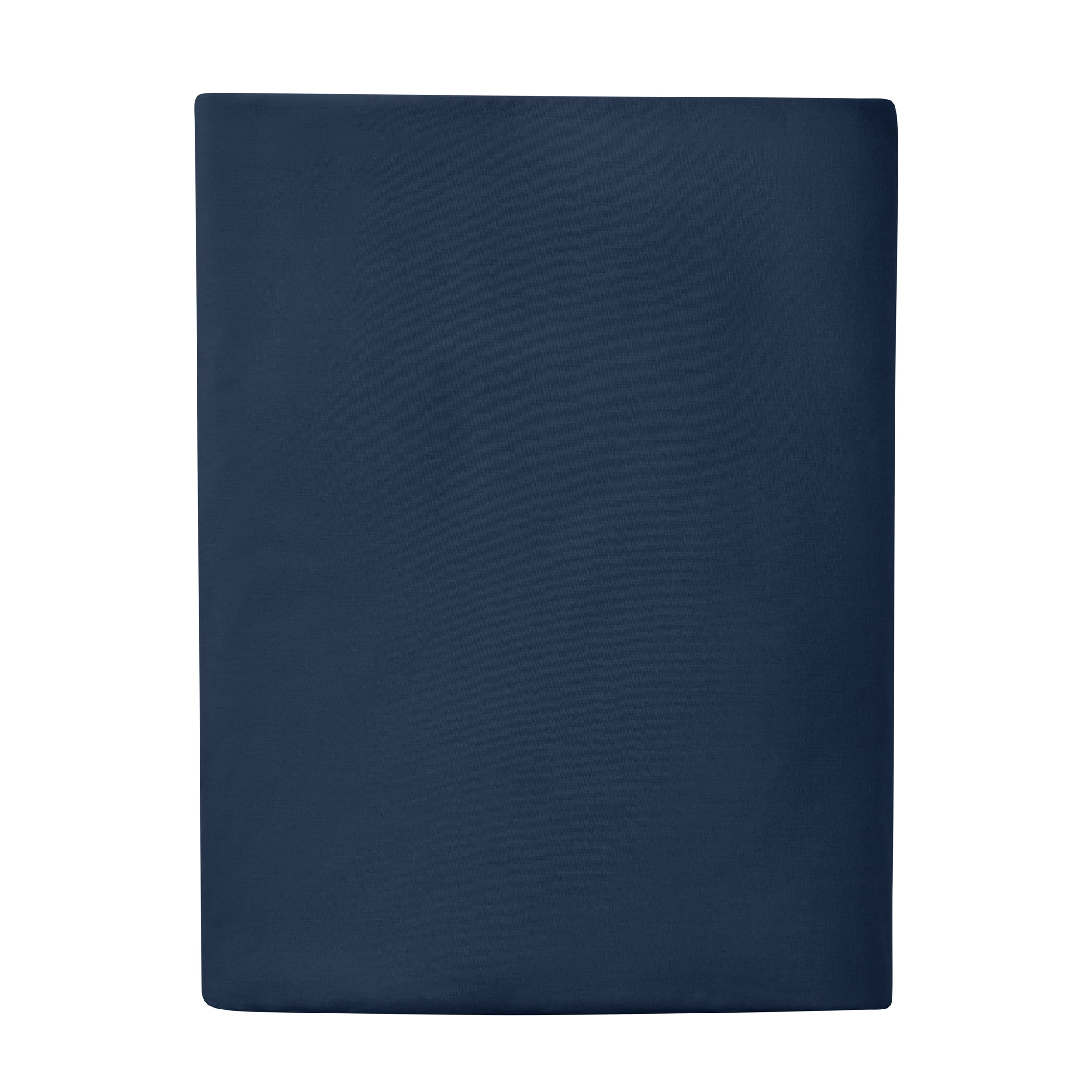 Mainstays 300 Thread Count Easy Care Blue Cove Cotton Blend Percale Fitted Bed Sheet, Twin
