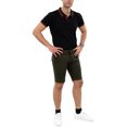 thumbnail image 4 of X RAY Jeans Mens Basic Short Sleeve Tipped Polo, Black/Vermillion, L, 4 of 6