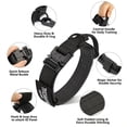 thumbnail image 4 of WAAYEE Tactical Dog Collar & Leash Set, Adjustable Nylon Collar with Handle, Metal Buckle, Patches & Airtag Case for Medium Large Dogs (M, Black), 4 of 8