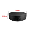 thumbnail image 1 of Cubierta redonda para muebles, a prueba de polvo e impermeable, cubierta para mesa redonda de jardín al aire libre, cubierta redonda para piscina al aire libre-- LingWen 9024715838407, 1 of 1
