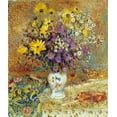 thumbnail image 2 of Lemmen, Georges 12x13 Gold Ornate Wood Framed with Double Matting Museum Art Print Titled - A Vase of Flowers, 2 of 4