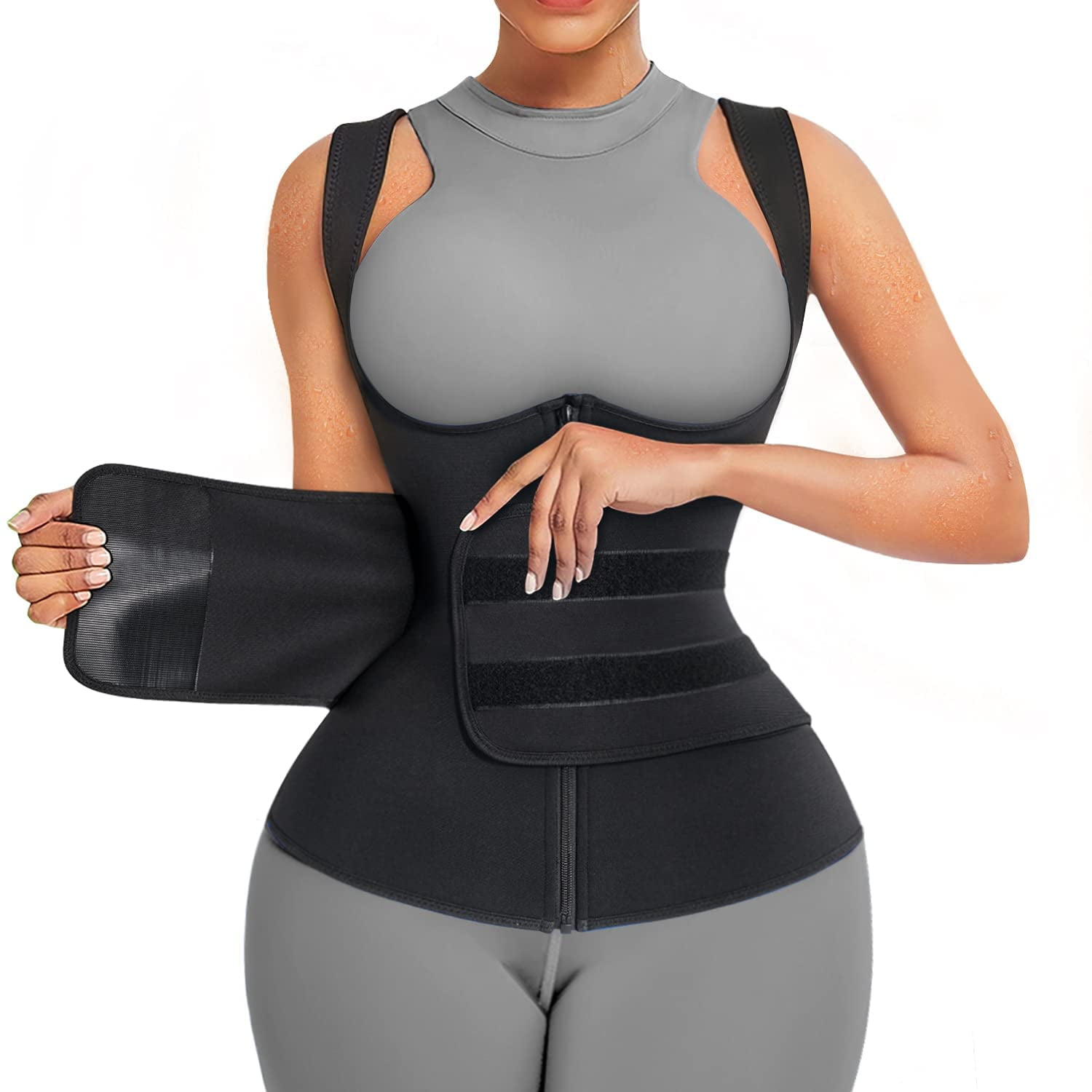Women Sauna Sweat Vest Waist Trainer 