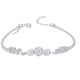thumbnail image 1 of Flor de plata como el brocado de perlas de la estrella que se extiende pulsera ajustable S para las mujeres Hombre Papá Mamá Abuelo Novio Ella, 1 of 8