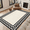 Black & White, variant on RUMAISA RUGS Aesthetic Area Rugs, Cream Wool & Silk Carpet Carpet for Living Room, Indoor Area Rug, Non Slip, Rug for Bedroom Dining Room (Size: 8' X 8' ft)