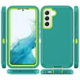 thumbnail image 4 of NIFFPD Samsung Galaxy S22 5G with Belt-Clip Holster, Tough Rugged Shockproof Protective Phone Case for Galaxy S22 5G Green&Yellow, 4 of 7
