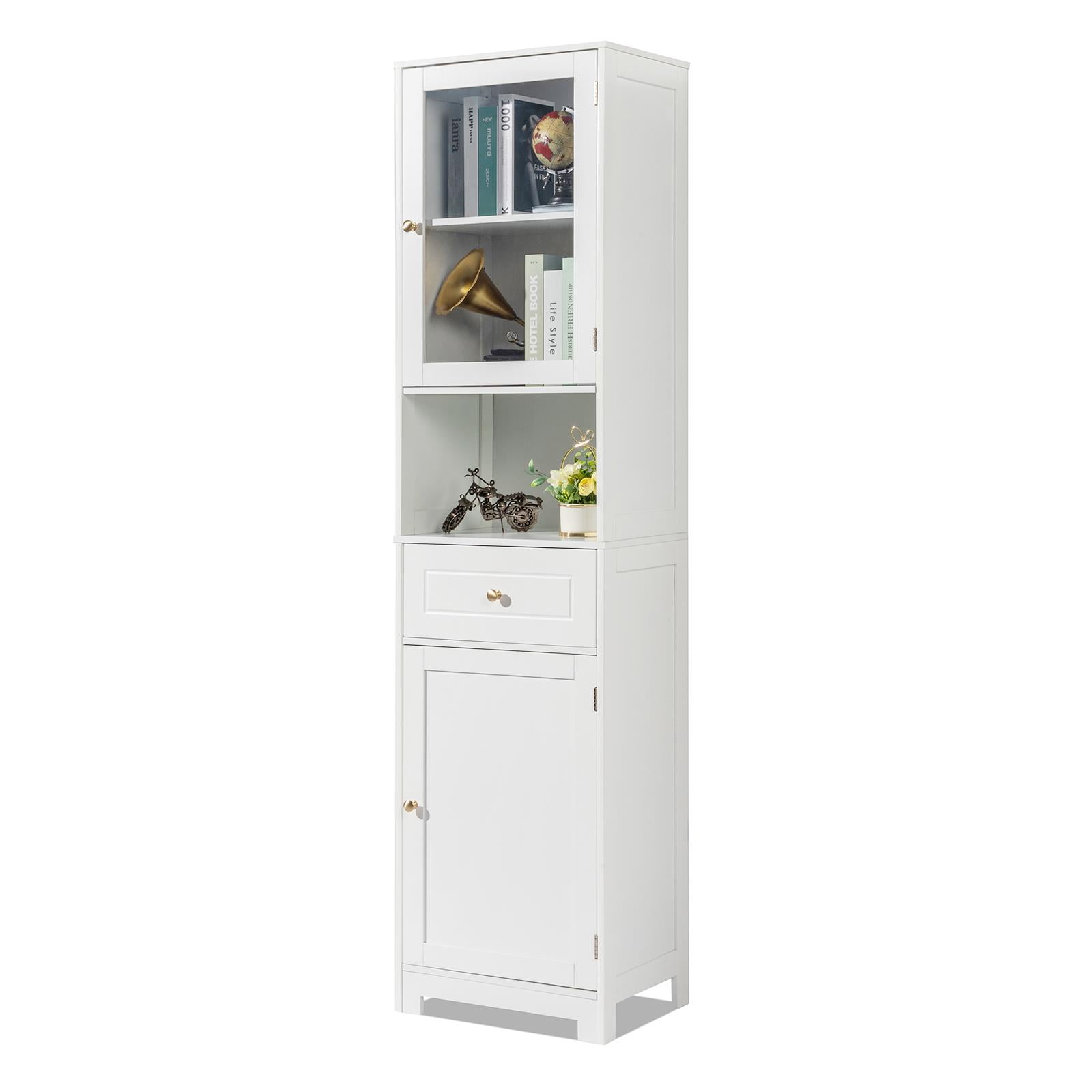 Winado Free Standing Tall Bathroom Storage with 5 Adjustable