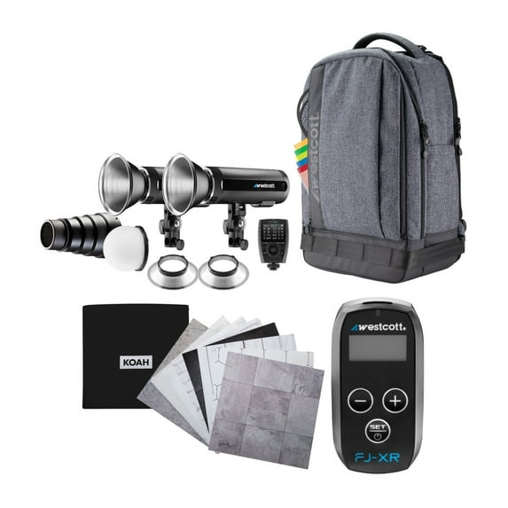 Westcott FJ200 Strobe 2-Light Backpack Kit with FJ-X3 M Wireless Trigger Bundle