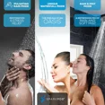 thumbnail image 2 of SparkPod Rainbow Handheld Shower Head 9 Spray 5 Inch High Pressure ABS, 2 of 5