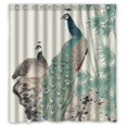 thumbnail image 1 of EREHome Peacock Shower Curtain Polyester Fabric Bathroom Decorative Curtain Size 66x72 Inches, 1 of 1
