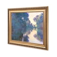 thumbnail image 2 of DECORARTS - Morning on the Seine near Giverny by Claude Monet. Classic Art Reproduction, Giclee Print on Canvas. Ready to Hang Framed Wall Art for Wall Decor. Total Size w/ Frame: 30x26", 2 of 6