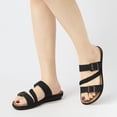 thumbnail image 6 of Decould sylf Women Slide Sandals Comfort Soft Adjustable Strap Flats shoes Anti-Slip Slippers Sandals, 6 of 7