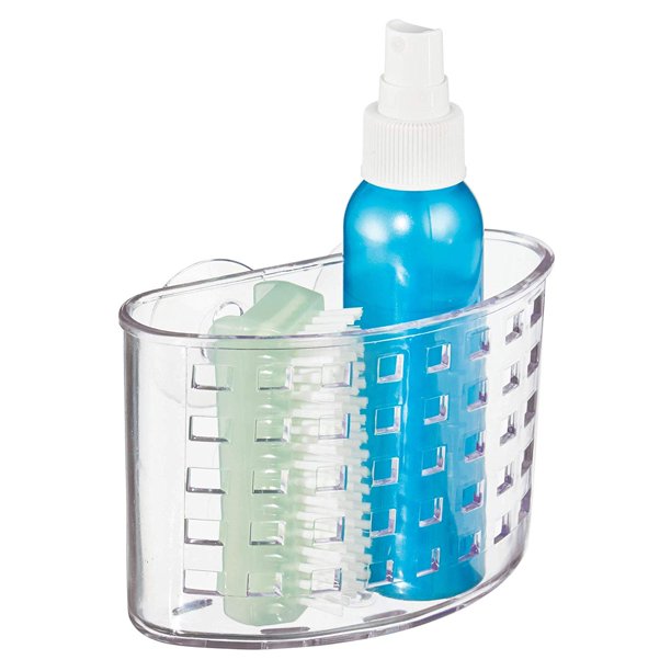 Suction Bathroom Caddy Shower Storage Shelf for Soaps and Sponges