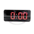 thumbnail image 1 of Despertador, Tamaño Compacto Función De Repetición Brillo Ajustable Reloj Con Espejo LED Para El Hogar Para El Dormitorio Para La Oficina Cergrey Concha Blanca Roja, 1 of 8