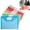 6Colors, variant on Under 1$ Dollar! Tarmeek A4 Snap File Bag, Waterproof Plastic Envelope with Snap Button Folder, Document Folder for Office Home, Blue PP Plastic, Large Capacity