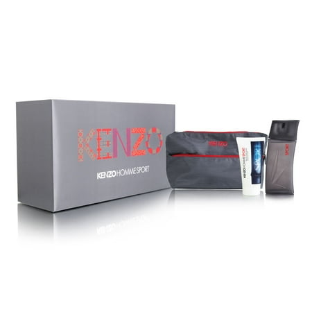 Kenzo Homme Sport 3 Piece Set Includes 3.4 oz Eau de Toilette Spray 1.7 oz After Shave Balm Toiletry Bag in Nepal at NPR 17415 Rating 4