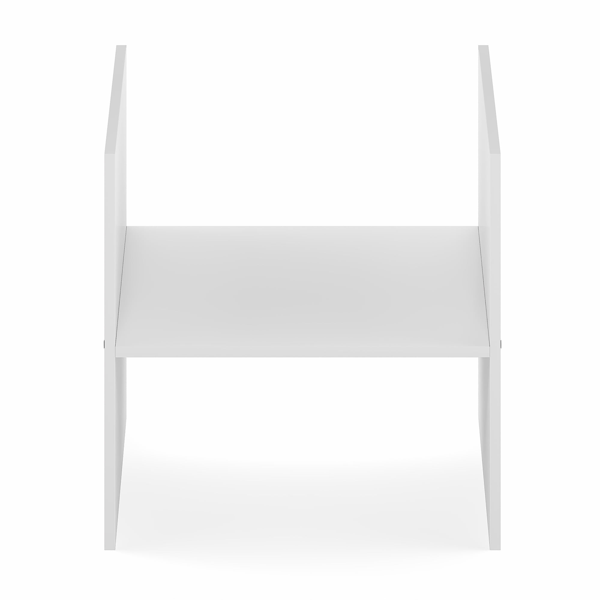 Furinno CUBICLE H-Shelf Cube Organizer 2-Tier Shelf Accessory White