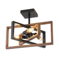 thumbnail image 2 of Aiwen Metal Geometric Semi Flush Mount Ceiling Lamp Metal Chandelier, 2 of 8