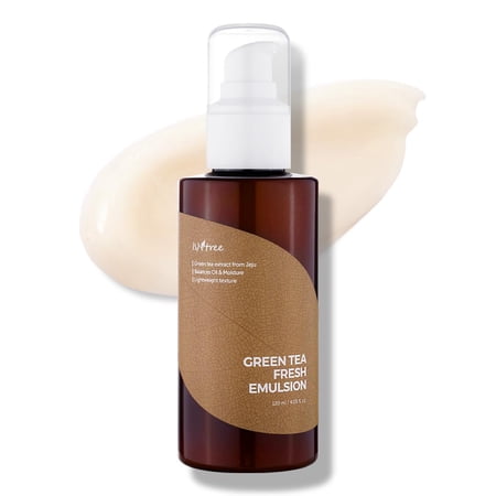Green Tea Emulsion 120ml 4.05 fl.oz | Green tea extract from Jeju | Balances Oil & Moisture | Lightweight texture