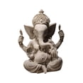 thumbnail image 2 of Inteprter Escultura de resina del dios Ganesha, adorno artesanal de primera calidad, pintado a mano, obra de arte para escritorio de oficina, Decoración del hogar l, 2 of 6