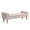 Pink, variant on Button-Tufted Upholstered Bench Ottoman Footrest with Rolled Arms