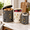 Terazzo-Potato, Onion, Garlic Set, variant on Metal Potato And Onion Storbin Set Of 3 With Garlic Keeper - Vintkitchen Canisters Vegetable Containers Farmhouse Rustic Pantry O